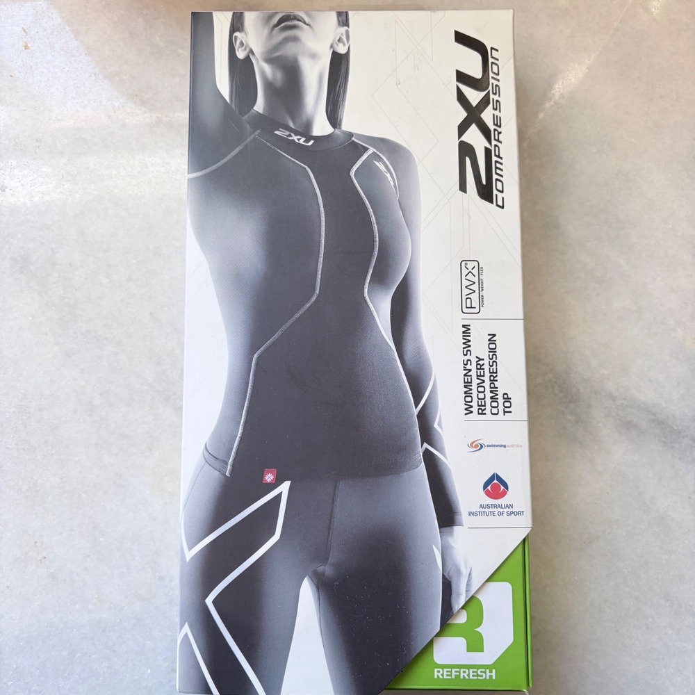2XU Womens Recovery Compression‎ Top Black PWX Weight Small NIB